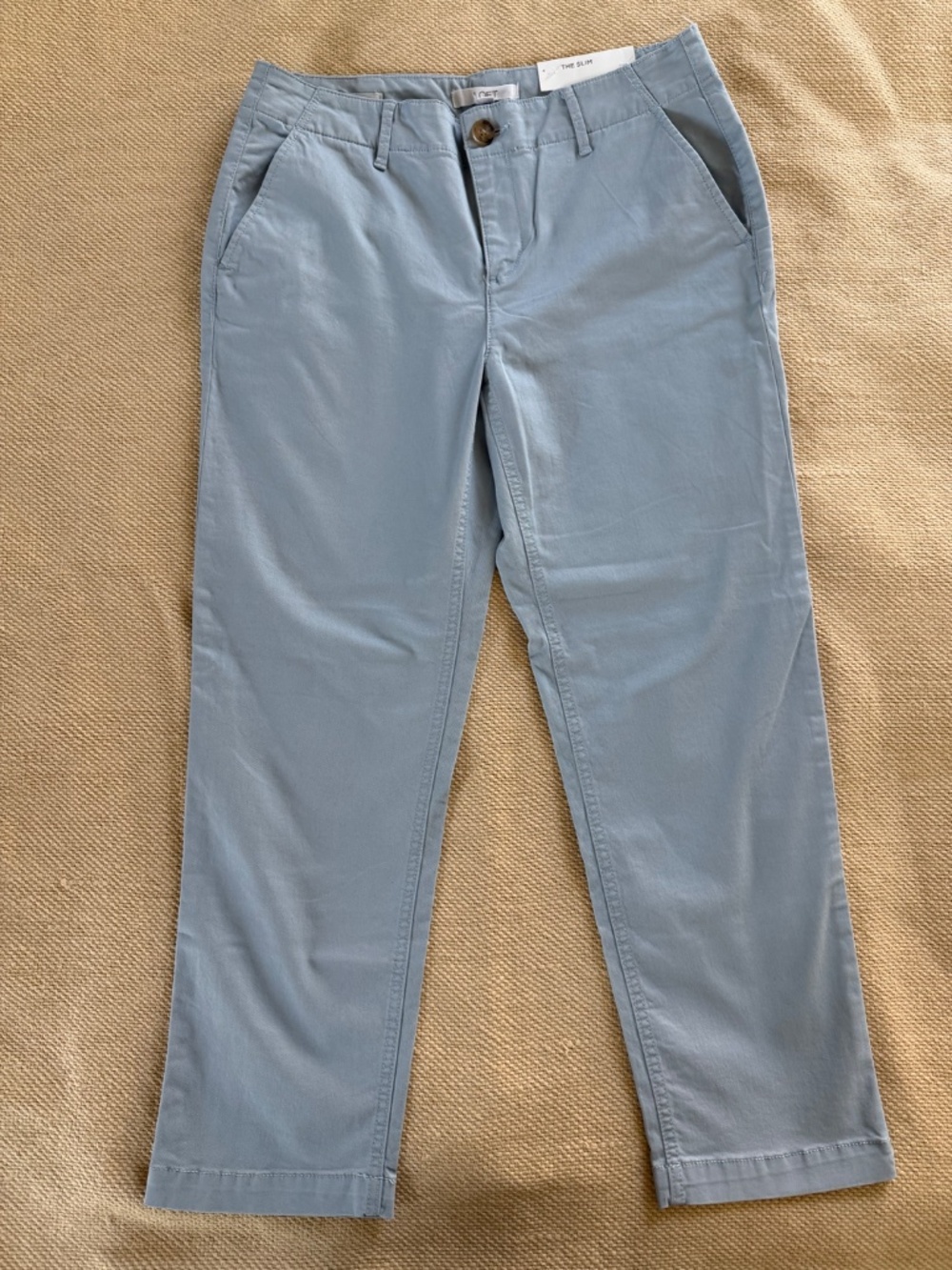 LOFT Women’s Size 4 Light Blue Chino Pants The Slim Fit NWT - Picture 2 of 8